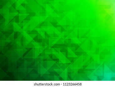 Light Green vector abstract mosaic pattern. A completely new color illustration in a vague style. The polygonal design can be used for your web site.