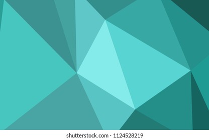 Light Green vector abstract mosaic pattern. A sample with polygonal shapes. New template for your brand book.