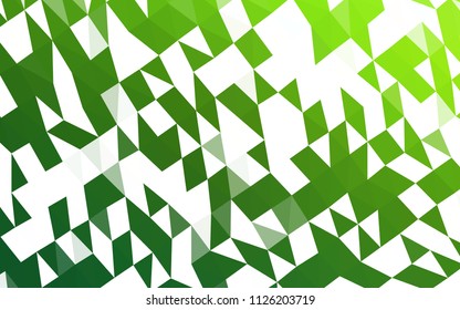 Light Green vector abstract mosaic backdrop. A completely new color illustration in a vague style. The textured pattern can be used for background.