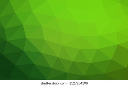 Light Green vector abstract mosaic abstract mosaic. Brand new colored illustration in blurry style with gradient. The elegant pattern can be used as part of a brand book.