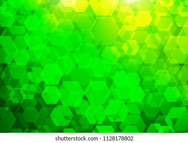 Light Green vector abstract mosaic background. A vague abstract illustration with gradient. The completely new template can be used for your brand book.
