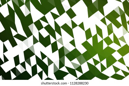 Light Green vector abstract mosaic background. Colorful abstract illustration with gradient. The completely new template can be used for your brand book.