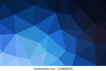 Light Green vector abstract mosaic backdrop. Glitter abstract illustration with an elegant triangles. A completely new design for your leaflet.