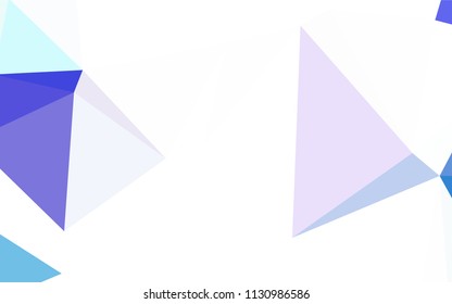 Light Green vector abstract mosaic background. Colorful abstract illustration with triangles. Polygonal design for your web site.