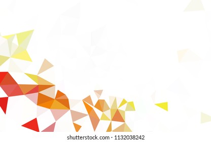 Light Green vector abstract mosaic backdrop. Triangular geometric sample with gradient.  A new texture for your web site.