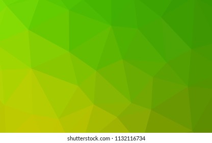Light Green vector abstract mosaic pattern. A sample with polygonal shapes. Brand new style for your business design.