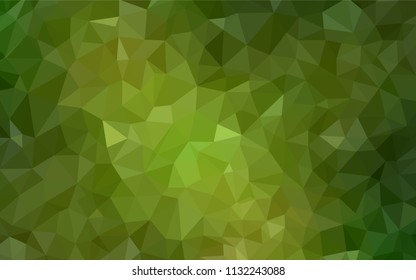 Light Green vector abstract mosaic backdrop. A completely new color illustration in a polygonal style. Pattern for a brand book's backdrop.