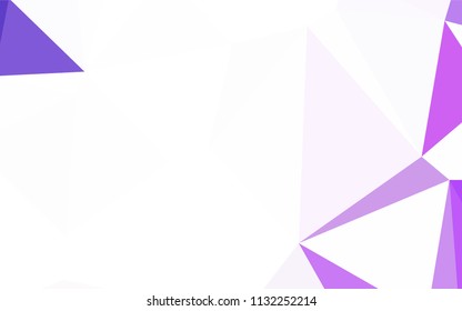 Light Green vector abstract mosaic pattern. Modern abstract illustration with triangles. Template for cell phone's backgrounds.