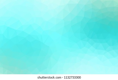 Light Green vector abstract mosaic background. Colorful illustration in polygonal style with gradient. A new texture for your web site.