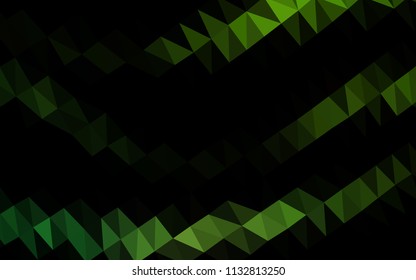 Light Green vector abstract mosaic pattern. Creative geometric illustration in Origami style with gradient. The elegant pattern can be used as part of a brand book.