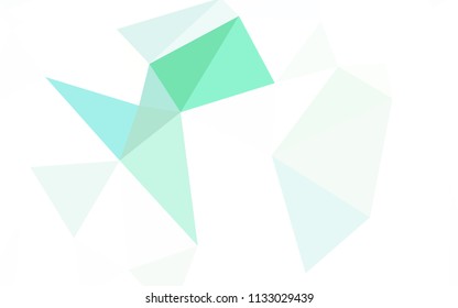 Light Green vector abstract mosaic pattern. Colorful illustration in polygonal style with gradient. A new texture for your web site.