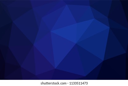 Light Green vector abstract mosaic background. Creative illustration in halftone style with triangles. Best triangular design for your business.