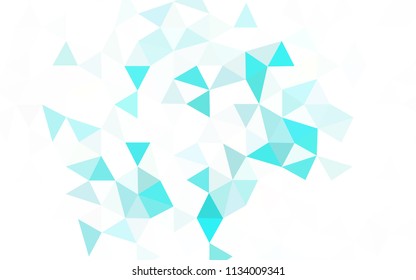 Light Green vector abstract mosaic background. Elegant bright polygonal illustration with gradient. Textured pattern for your backgrounds.