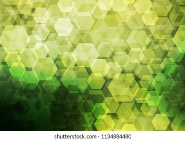 Light Green vector abstract mosaic background. Glitter abstract illustration with an elegant design. A completely new template for your business design.