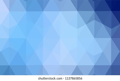 Light Green vector abstract mosaic backdrop. Shining colorful illustration with triangles. Brand new style for your business design.