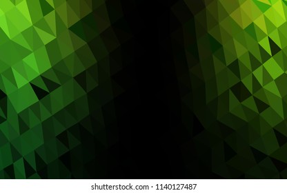 Light Green vector abstract mosaic background. Colorful abstract illustration with gradient. Brand new style for your business design.