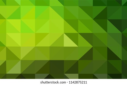 Light Green vector abstract mosaic pattern. A completely new color illustration in a polygonal style. Completely new template for your banner.