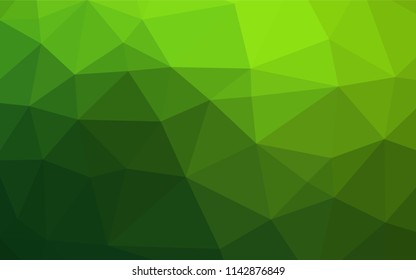 Light Green vector abstract mosaic backdrop. Shining colored illustration in a Brand new style. The template can be used as a background for cell phones.