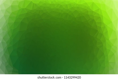Light Green vector abstract mosaic backdrop. Brand new colored illustration in blurry style with gradient. Brand new design for your business.