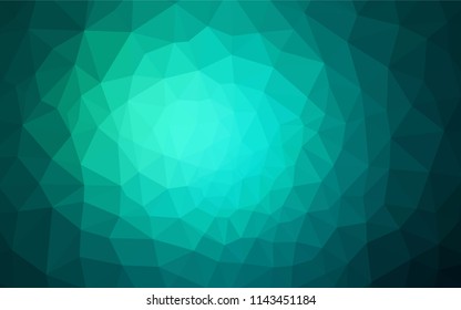 Light Green vector abstract mosaic backdrop. A sample with polygonal shapes. A completely new design for your leaflet.