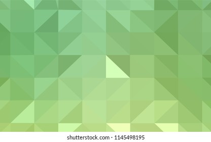 Light Green vector abstract mosaic pattern. A completely new color illustration in a polygonal style. Textured pattern for your backgrounds.