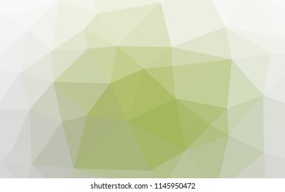 Light Green vector abstract mosaic pattern. Creative geometric illustration in Origami style with gradient. The polygonal design can be used for your web site.