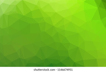 Light Green vector abstract mosaic pattern. Modern geometrical abstract illustration with gradient. Brand new design for your business.