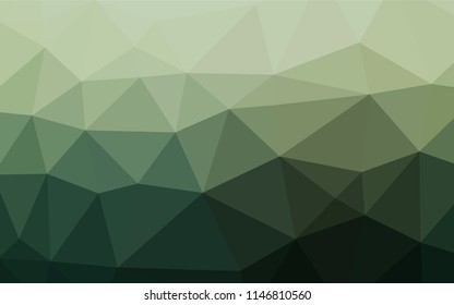 Light Green vector abstract mosaic background. A completely new color illustration in a vague style. Brand new style for your business design.