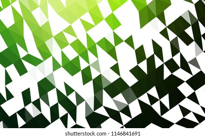 Light Green vector abstract mosaic backdrop. Colorful illustration in abstract style with gradient. A completely new template for your business design.