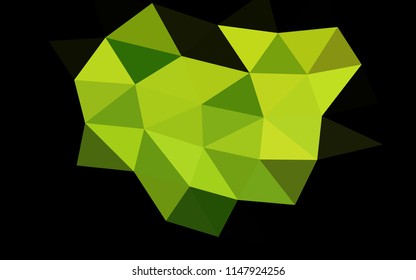 Light Green vector abstract mosaic abstract mosaic. Shining colored illustration in a Brand new style. Brand new style for your business design.
