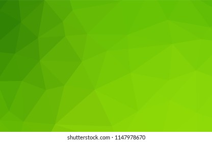 Light Green vector abstract mosaic background. Brand new colored illustration in blurry style with gradient. The template can be used as a background for cell phones.