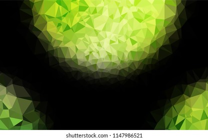 Light Green vector abstract mosaic pattern. Colorful abstract illustration with gradient. The textured pattern can be used for background.