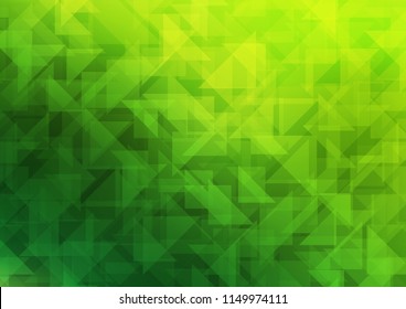 Light Green vector abstract mosaic background. Modern geometrical abstract illustration with gradient. The completely new template can be used for your brand book.