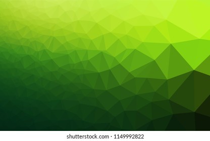 Light Green vector abstract mosaic pattern. A sample with polygonal shapes. The elegant pattern can be used as part of a brand book.