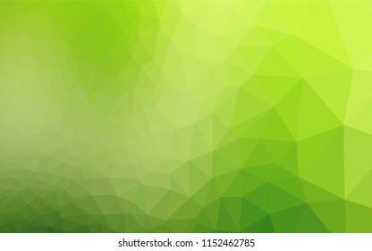 Light Green vector abstract mosaic backdrop. Modern geometrical abstract illustration with gradient. The polygonal design can be used for your web site.