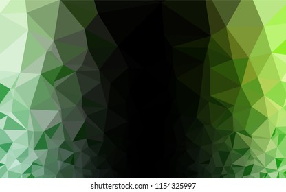 Light Green vector abstract mosaic backdrop. Brand new colored illustration in blurry style with gradient. A completely new template for your business design.