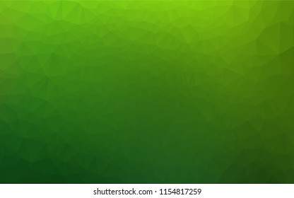Light Green vector abstract mosaic pattern. Shining colored illustration in a Brand new style. A completely new design for your business.