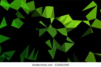 Light Green vector abstract mosaic pattern. A vague abstract illustration with gradient. The textured pattern can be used for background.