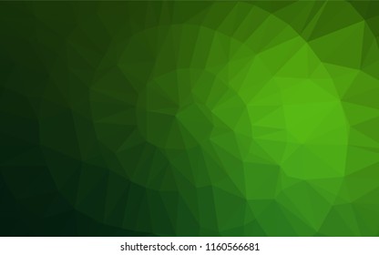 Light Green vector abstract mosaic background. Creative illustration in halftone style with gradient. A completely new design for your business.