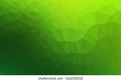 Light Green vector abstract mosaic pattern. Glitter abstract illustration with an elegant design. The completely new template can be used for your brand book.