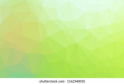 Light Green vector abstract mosaic pattern. Creative geometric illustration in Origami style with gradient. A completely new template for your business design.