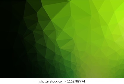 Light Green vector abstract mosaic background. Creative illustration in halftone style with gradient. The completely new template can be used for your brand book.