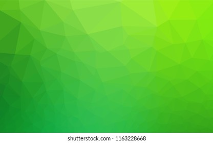 Light Green vector abstract mosaic background. Colorful illustration in abstract style with gradient. The elegant pattern can be used as part of a brand book.