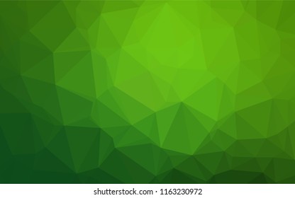 Light Green vector abstract mosaic pattern. Colorful illustration in abstract style with gradient. The polygonal design can be used for your web site.