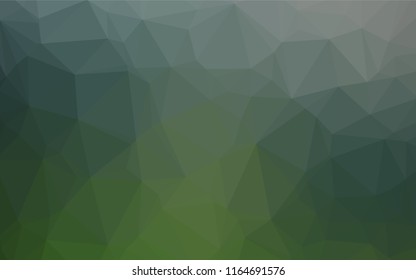Light Green vector abstract mosaic backdrop. Colorful abstract illustration with gradient. Brand new style for your business design.