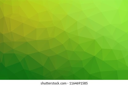 Light Green vector abstract mosaic pattern. Creative illustration in halftone style with gradient. Brand new design for your business.