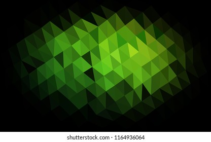 Light Green vector abstract mosaic pattern. Creative geometric illustration in Origami style with gradient. The template can be used as a background for cell phones.