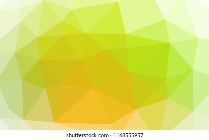 Light Green vector abstract mosaic pattern. An elegant bright illustration with gradient. Triangular pattern for your business design.
