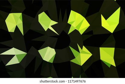 Light Green vector abstract mosaic pattern. Colorful abstract illustration with gradient. The template can be used as a background for cell phones.