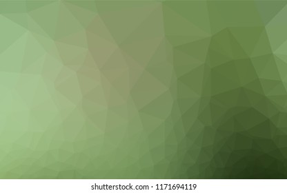 Light Green vector abstract mosaic pattern. A sample with polygonal shapes. The elegant pattern can be used as part of a brand book.